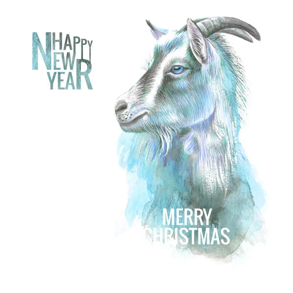 Nový rok kozy. — Stockový vektor