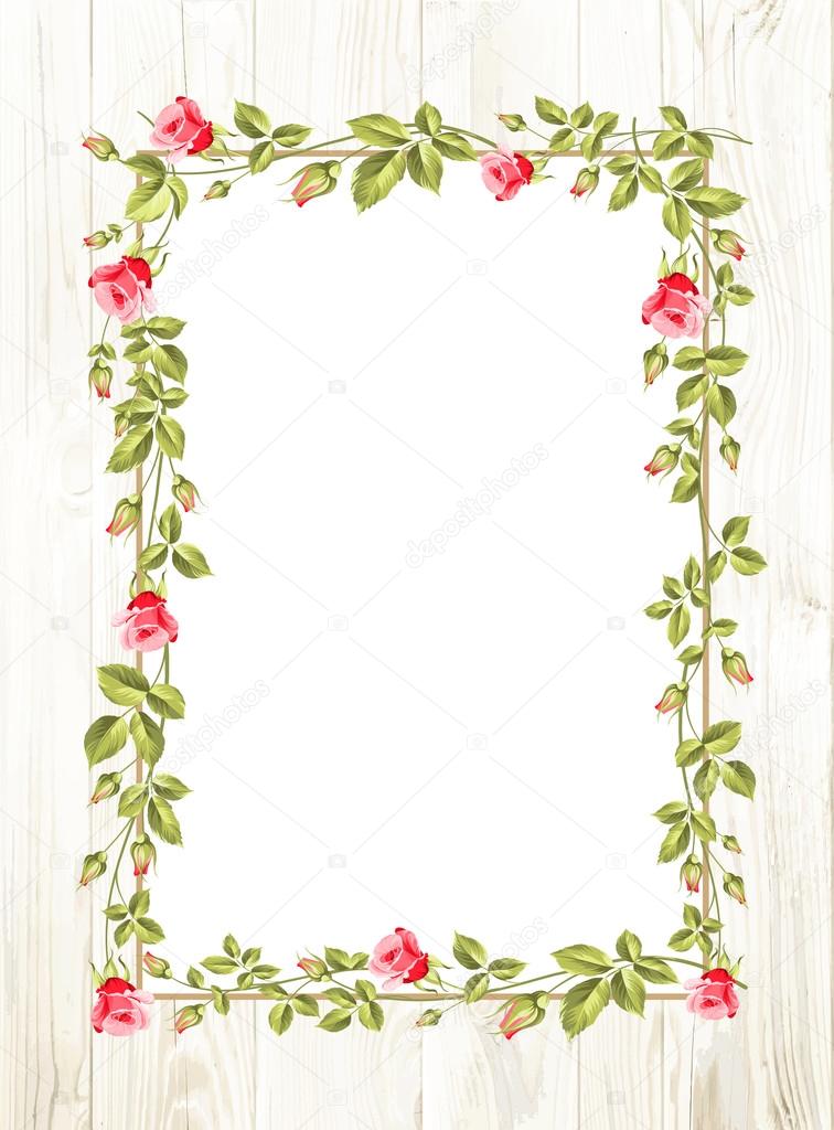 Wedding flower frame.
