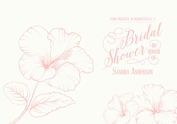 Bridal shower invitation — Stock Vector