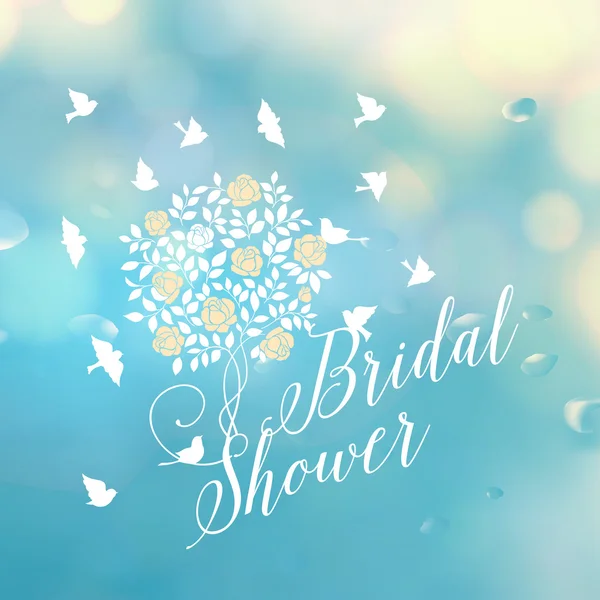 Bridal shower template. — Stockvector