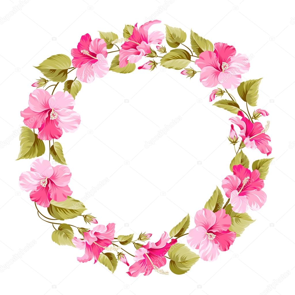 Floral wreath.