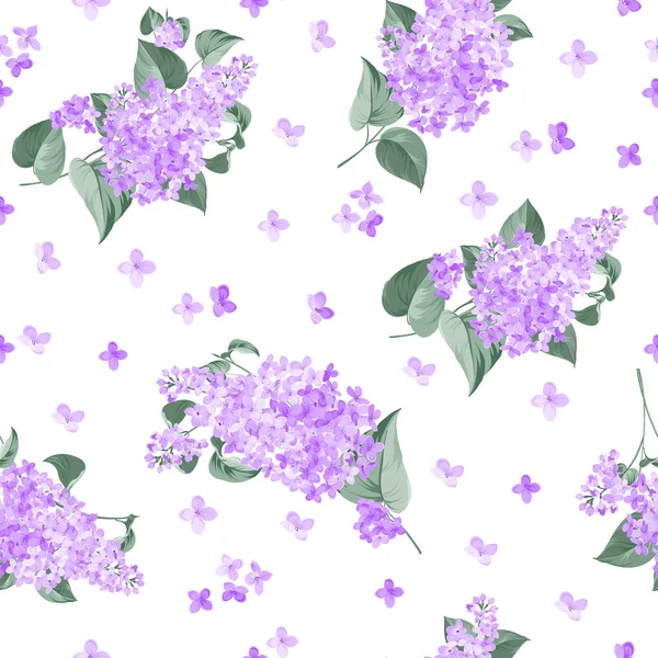 Seamless lilac pattern. — Stock Vector