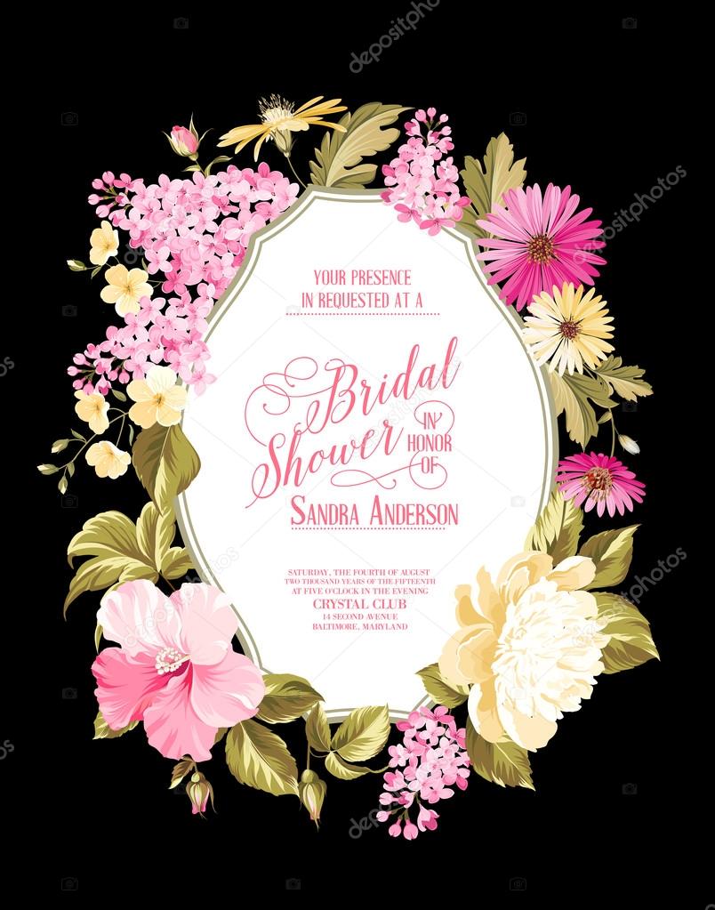 Bridal shower invitation.