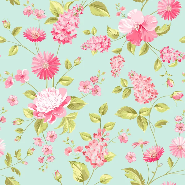 Seamless flower pattern — Stock Vector