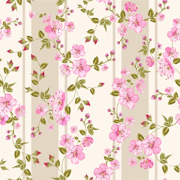 Spring flowers wallpaper — Stock Vector