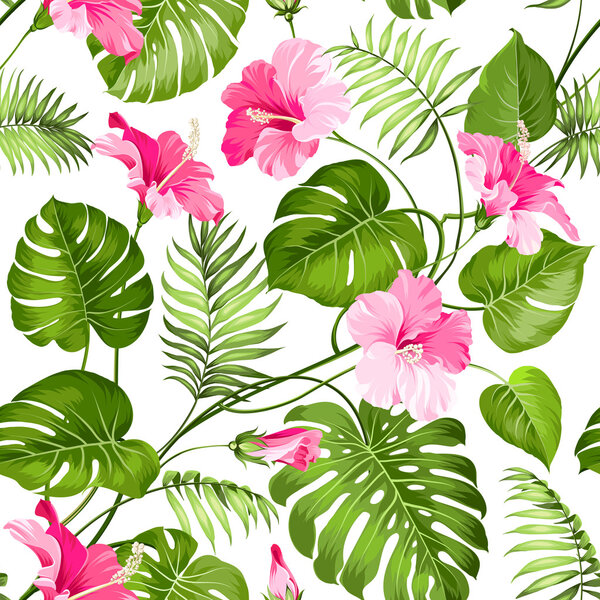 Тропические цветы
.