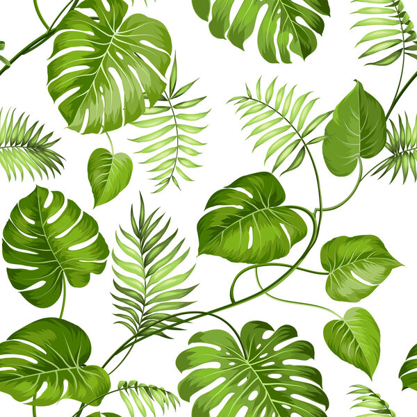 Tropical leaves design.