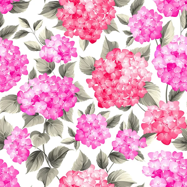 Mooie paarse bloem van hortensia. — Stockvector