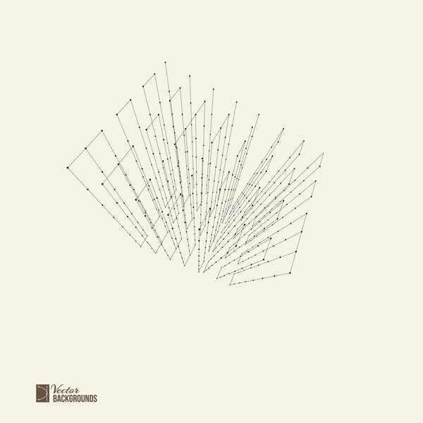 Абстрактная проволока с точками и линиями
.