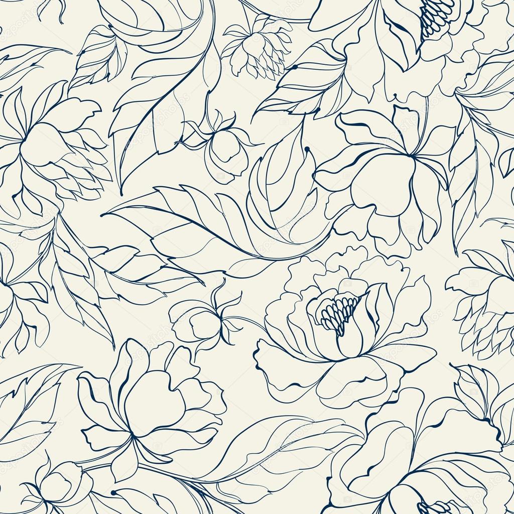 Seamless floral pattern.