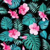 Картина, постер, плакат, фотообои "tropical flowers", артикул 86238220
