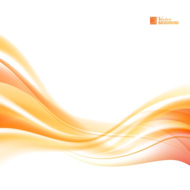 Abstract orange wind. clipart