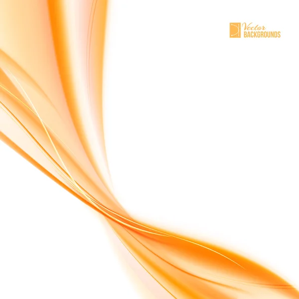 Abstract oranje wind. — Stockvector