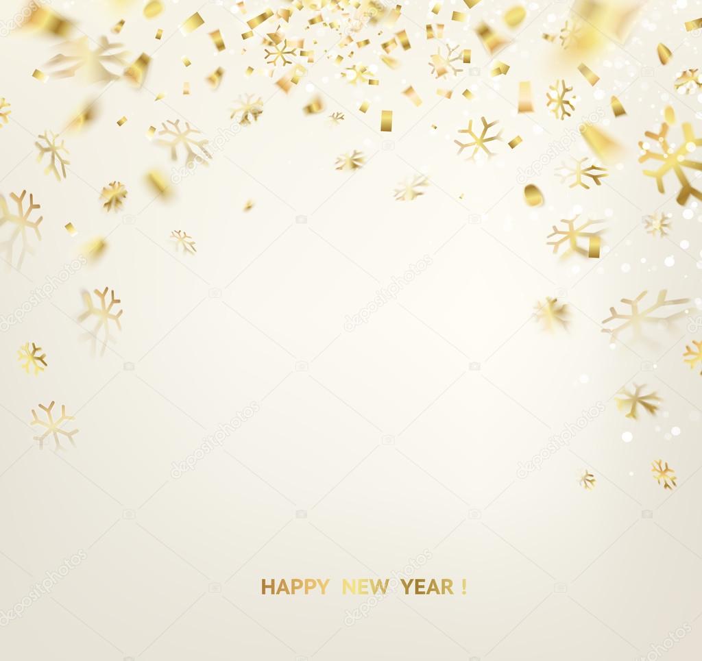 Happy new year card template.