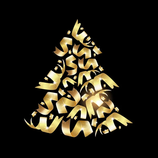 Christmas fir confetty. — Stock vektor