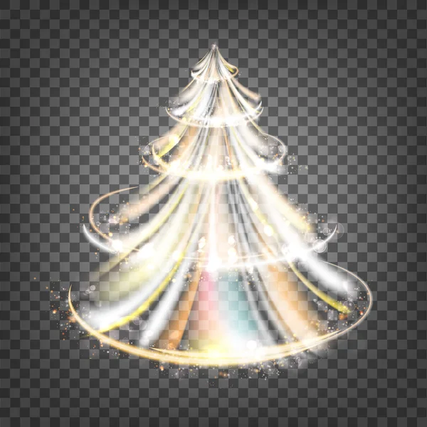 Fir kerstboom. — Stockvector