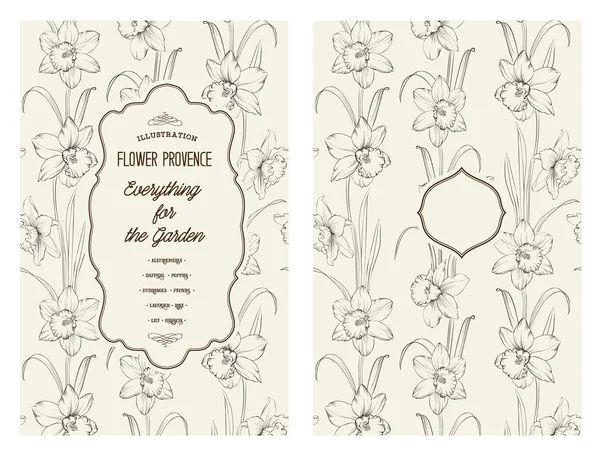 La flor de narciso . — Archivo Imágenes Vectoriales