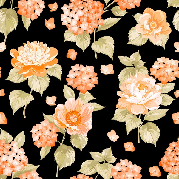 El patrón de flores . — Archivo Imágenes Vectoriales