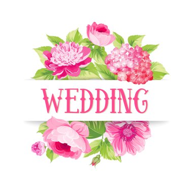 Rose ebegümeci garland