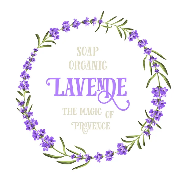 De lavendel elegante kaart. — Stockvector