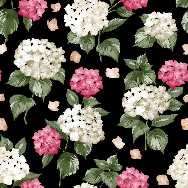 Patrón de flores blancas sin costuras . — Archivo Imágenes Vectoriales