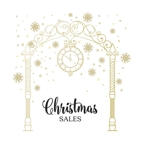 The christmas sales card. — 스톡 벡터