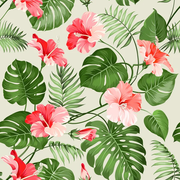 Seamless tropical pattern. — Stock Vector