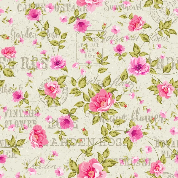 Élégant motif de pivoine sans couture . — Image vectorielle