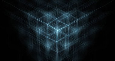 Mavi ışıklı altıgen arkaplan tasarımı.