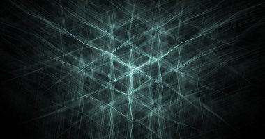 Mavi ışıklı altıgen arkaplan tasarımı.