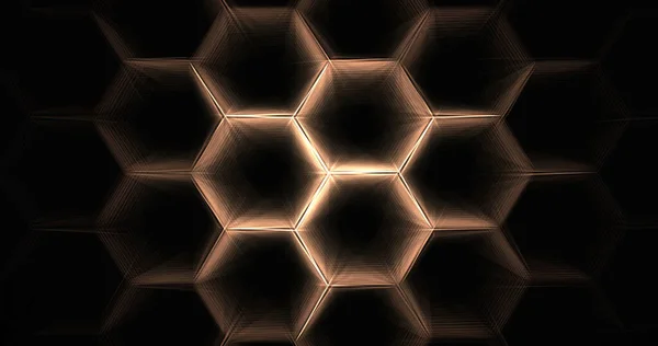 Diseño Fondo Hexagonal Con Luces Azules — Foto de Stock