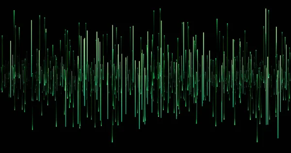 声波高度背景 音乐和音频光波横幅 神奇的亮色条纹 — 图库照片