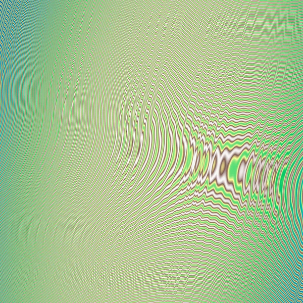 Astratto linee radiali moire effetto pattern design sfondo in verde — Foto Stock