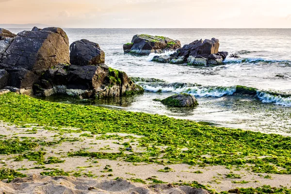 Mořské vlny na písečné pláži — Stock fotografie