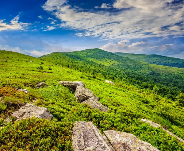 Stones and boulders in  hight mountains — Stock Photo, Image