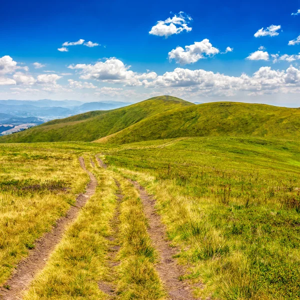 Sentiero attraverso il paesaggio montano — Foto Stock