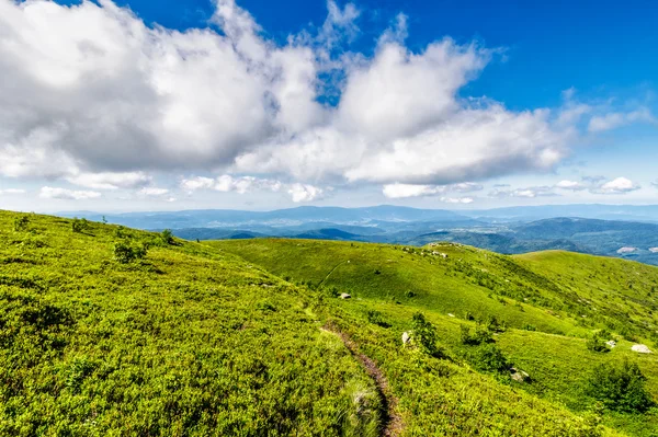 yüksek Dağları'nda yamaç yolundan
