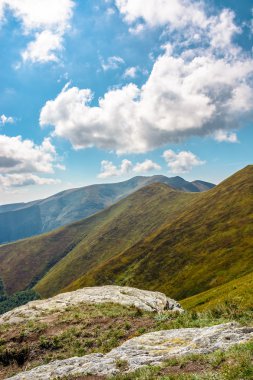 Yaz Peyzaj Taşları tepe üzerinde olan