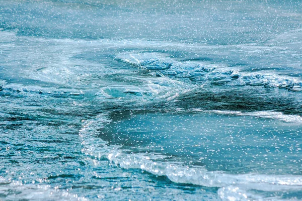 얼음처럼 얼어붙은 표면입니다 아름다운 자연의 — 스톡 사진