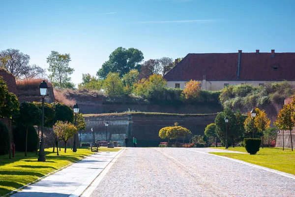 Alba Iulia Romania Oct 2019 Vnitřní Ulice Citadely Alba Carolina — Stock fotografie