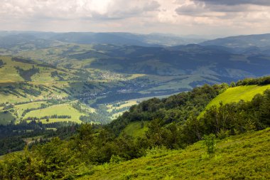 dağ orman ile hillside çayır Köyü