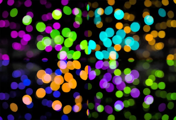 Abstracte licht carrousel nachts — Stockfoto