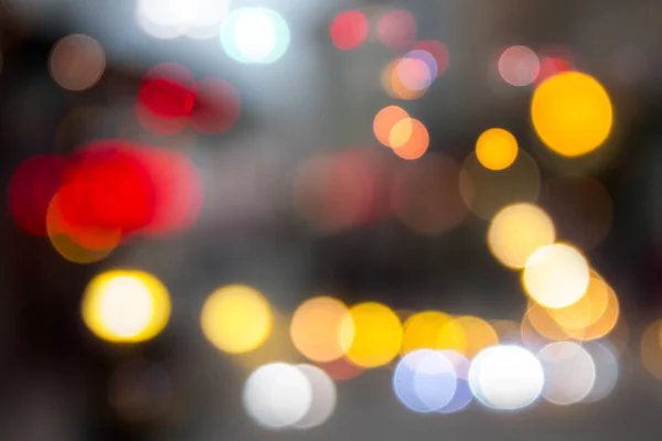 Defocused light city street in evening — Stock Photo, Image