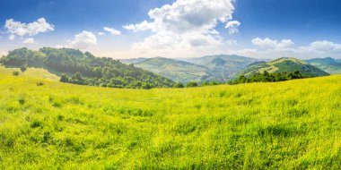 Tarım alanında dağlar