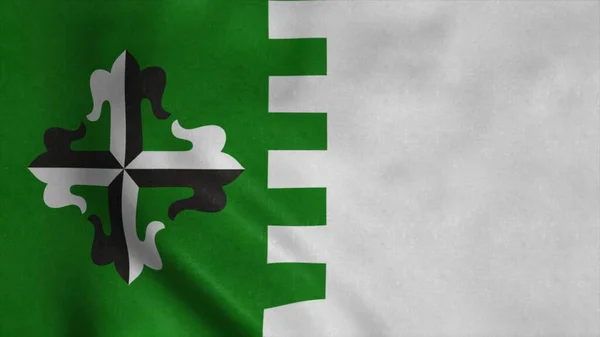 Flaga Guaynabo Miasto Portoryko Falujące Wietrze Ilustracja — Zdjęcie stockowe