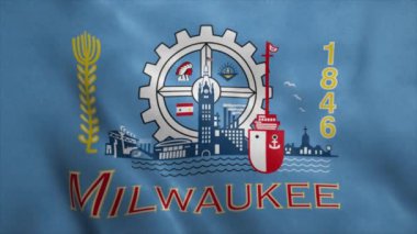 Milwaukee şehri Wisconsin bayrağı, gerçekçi animasyon geçmişi