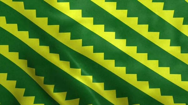 プエルト・リコ市のグラボ旗。3Dイラスト — ストック写真