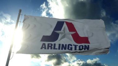 Arlington bayrağı, Teksas şehri, Amerika Birleşik Devletleri