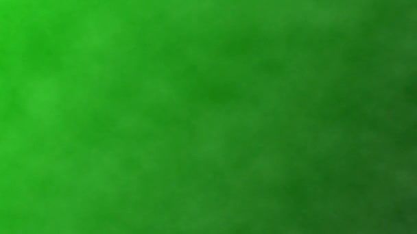 Humo oscuro en una pantalla verde, fondo de croma clave de bucle — Vídeo de stock