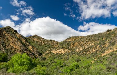 Mountains at Towsley Canyon in Southern California clipart
